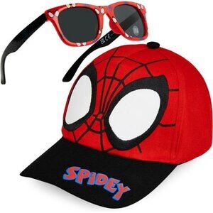 Marvel Boys Baseball Cap and Sunglasses Set Adjustable Summer Hat UV Protection